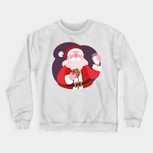 santa drink Crewneck Sweatshirt